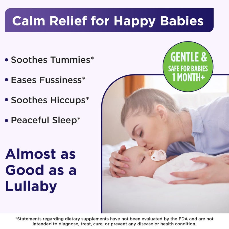 Wellements Organic Nighttime Gripe Water for Babies 1 Month+ (4 Fl Oz) - Baby Gripe Water for Bedtime Relief Gas, Colic & Fussiness - Herbs Promote a Peaceful Night’s Sleep - USDA Certified & Non GMO - Image 2